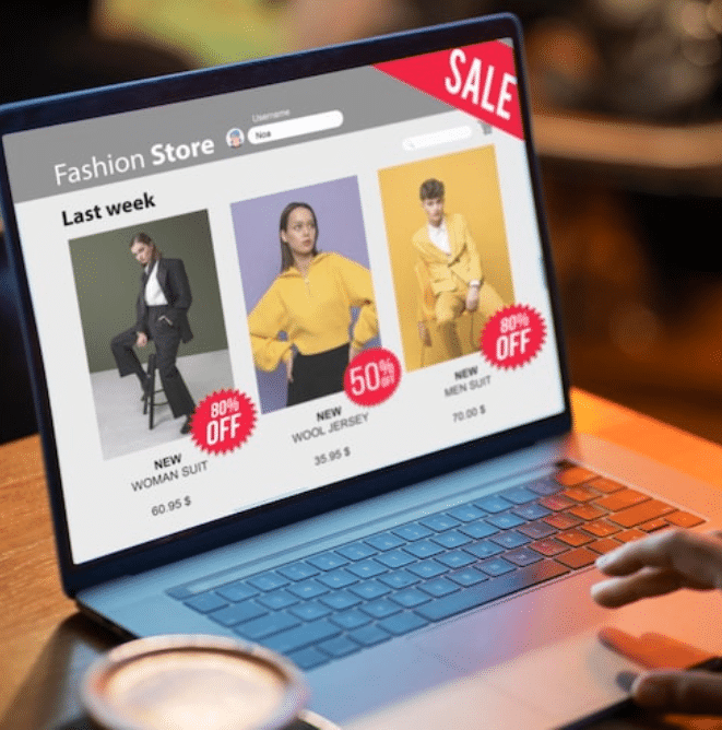website ecommerce representing by geniefolks