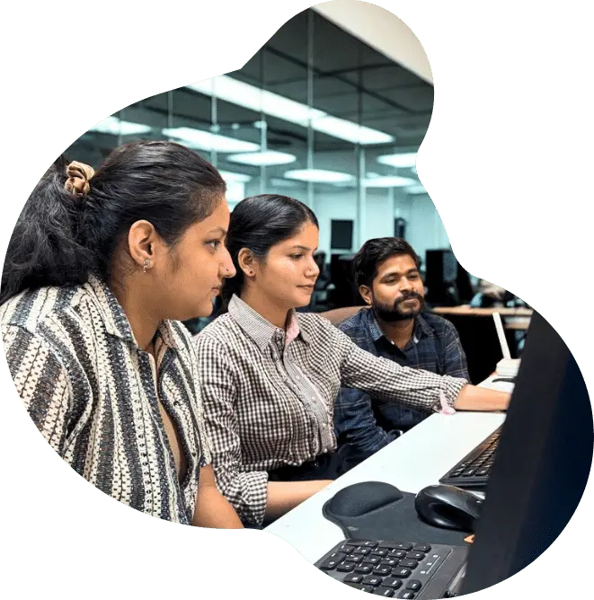 employees doing discussion